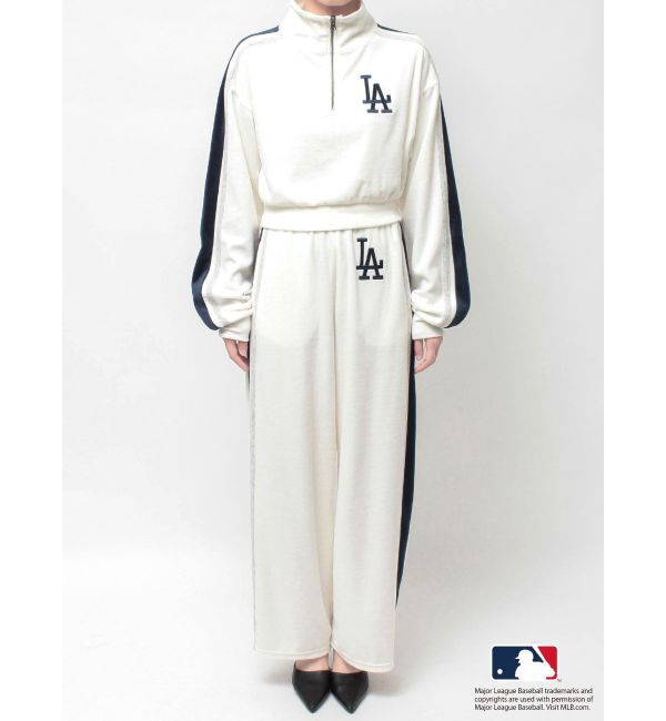 GYDA「GYDA［MLB］2ラインハーフZIPショートトップス」|Tシャツ・カットソー|