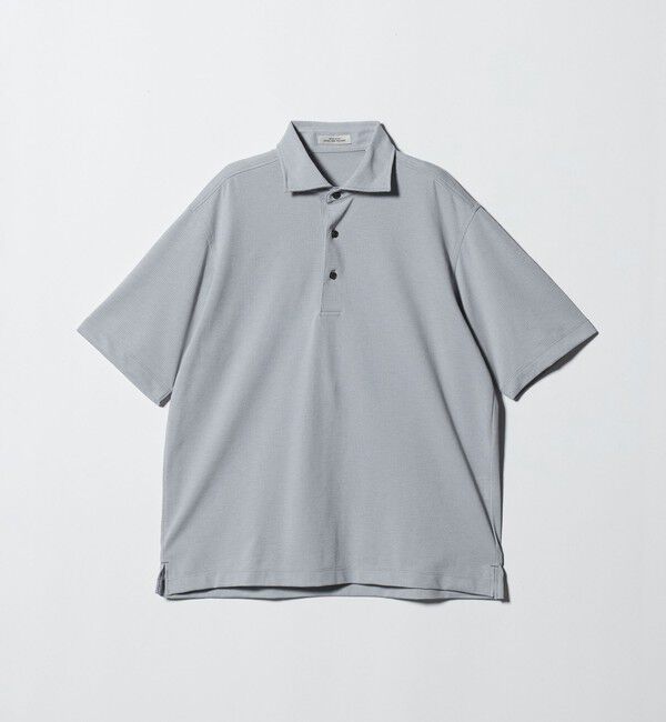 UNITED ARROWS green label relaxing「プライムフレックス ドット メッシュ カッタウェイ ビズポロ ポロシャツ -ストレッチ・吸水速乾・通気性-」|ポロシャツ|LT.GRAY