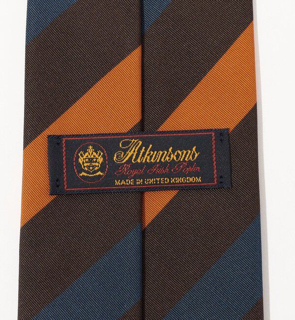 TOMORROWLAND GOODS「Atkinsons アイリッシュポプリン レジメンタルストライプネクタイ」|ネクタイ・蝶ネクタイ|