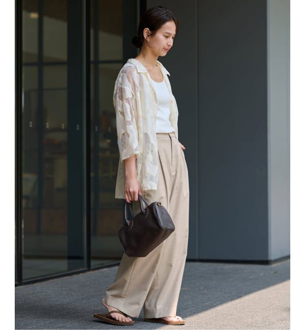 FRAMeWORK「≪追加予約≫ESTHE OVERSIZED SHEER LACE シャツ」|シャツ・ブラウス|
