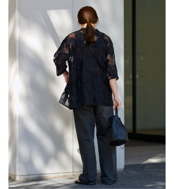 FRAMeWORK「≪追加予約≫ESTHE OVERSIZED SHEER LACE シャツ」|シャツ・ブラウス|