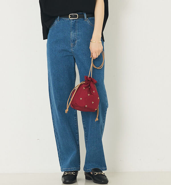 abahouse mavie「ハートビーズ゛刺繍巾着」|その他|
