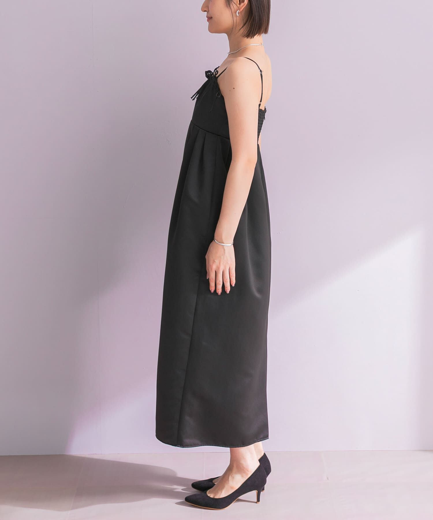 URBAN RESEARCH ROSSO「ANDRESD　RIBBONS DRESS&times;SHEER TOPS」|ワンピース|