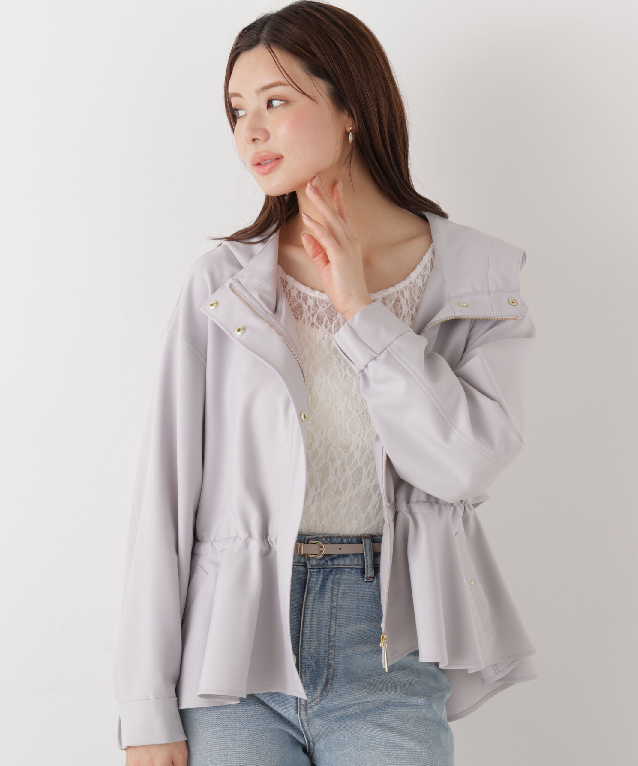 PROPORTION BODY DRESSING「〈a/mie〉ストレッチレース　26SS」|Tシャツ・カットソー|