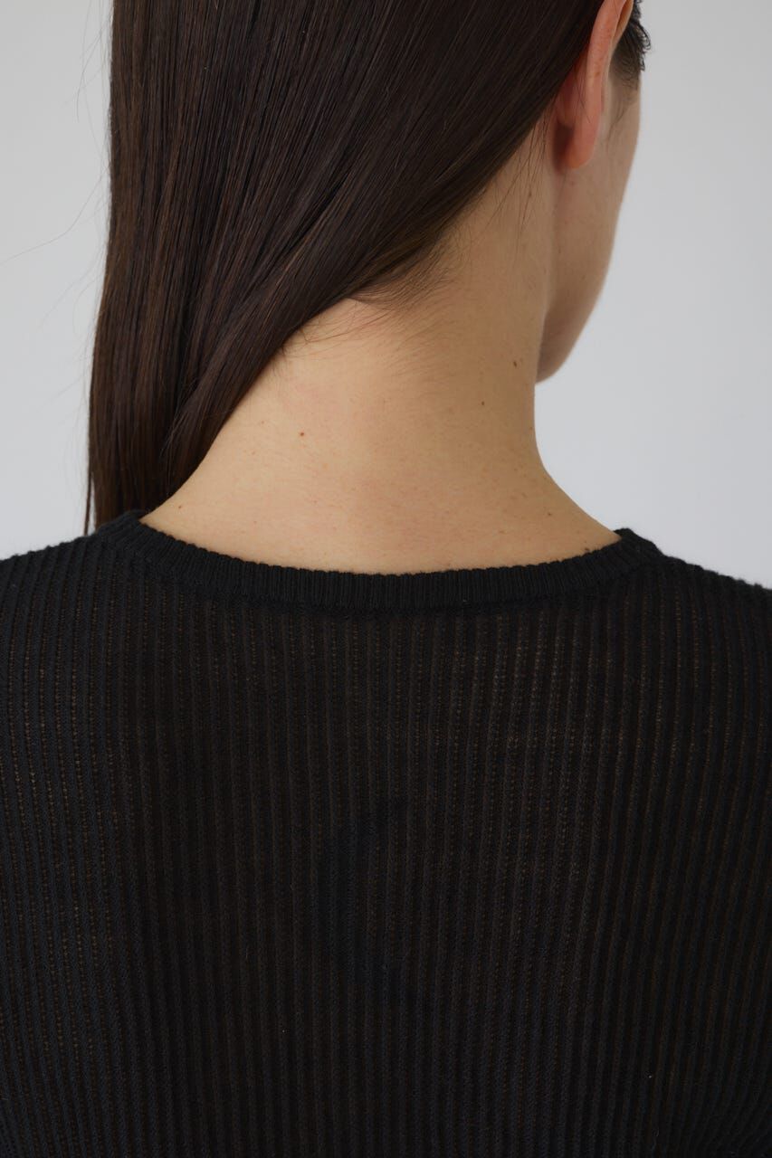 RIM.ARK 「Sheer rib spring knit」|ニット・セーター|