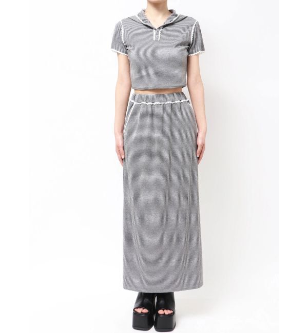 EMODA「レースラインフーディトップス」|Tシャツ・カットソー|