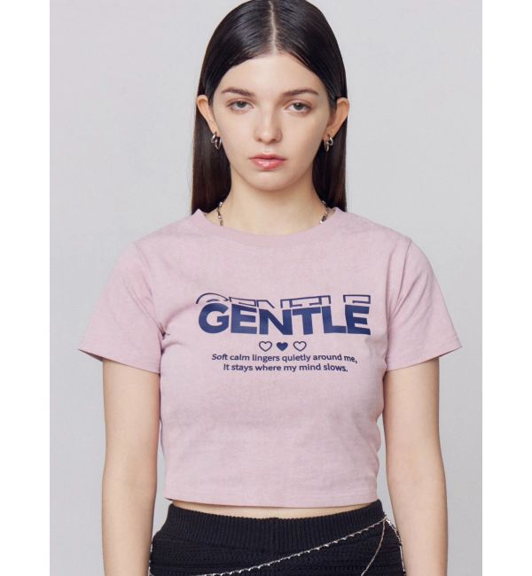 EMODA「ジェントルプリントTシャツ」|Tシャツ・カットソー|ピンク
