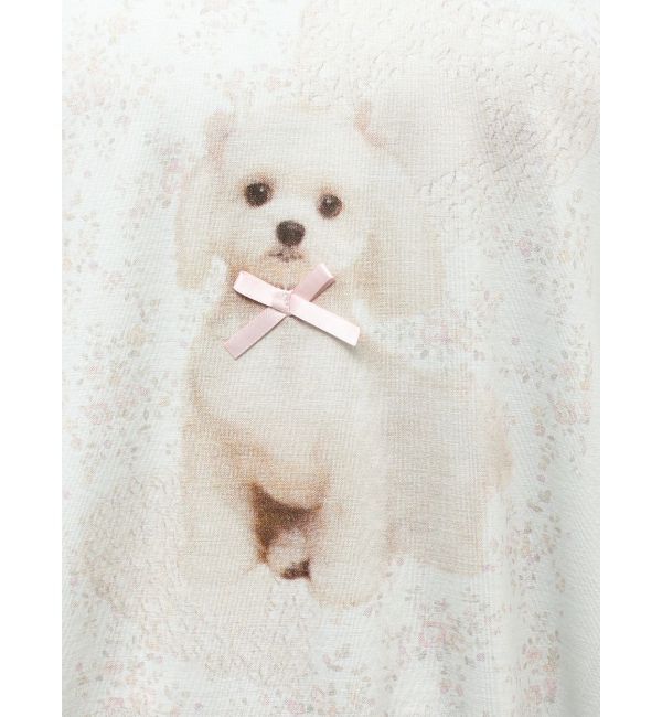 merry jenny「ribbon dog collage tee」|Tシャツ・カットソー|