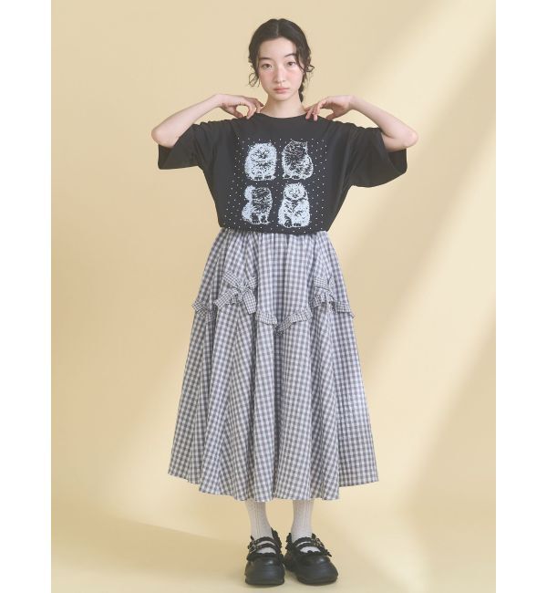merry jenny「pindot cat tee」|Tシャツ・カットソー|