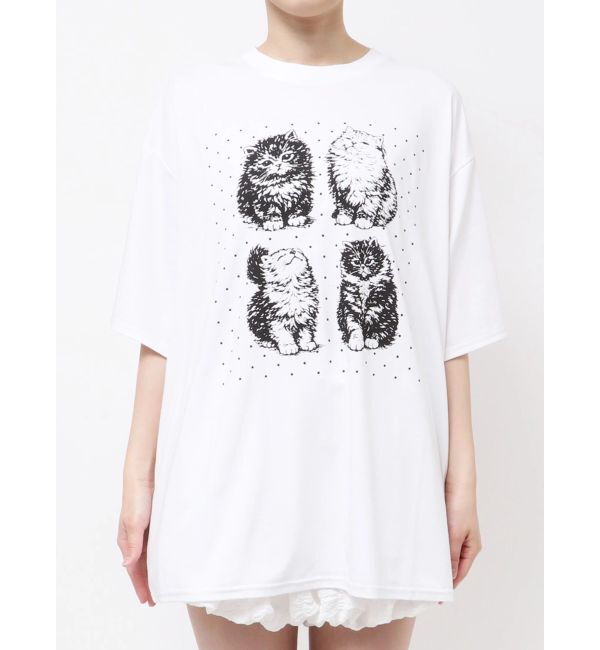 merry jenny「pindot cat tee」|Tシャツ・カットソー|