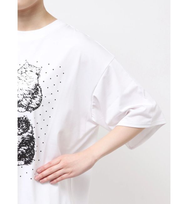 merry jenny「pindot cat tee」|Tシャツ・カットソー|