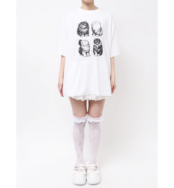 merry jenny「pindot cat tee」|Tシャツ・カットソー|