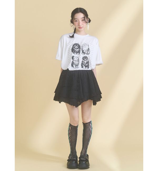 merry jenny「pindot cat tee」|Tシャツ・カットソー|