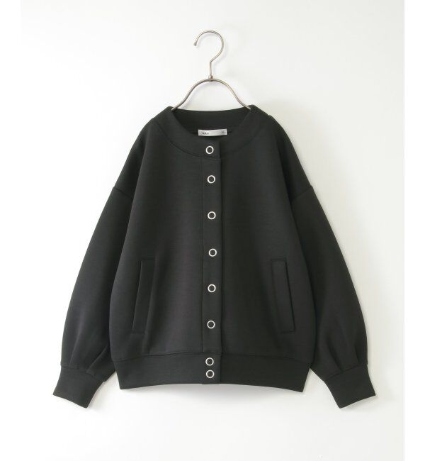 ikka kids「【洗濯機で洗える／親子コーデ】ダンボールドットボタンカーディガン（120~160cm）」|Tシャツ・カットソー|ブラック