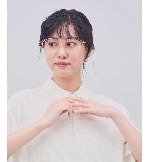  「ボストン型 メガネ｜クリアカラー｜伊達メガネ 度付きメガネ｜ユニセックス  レンズ交換券付」|メガネ|