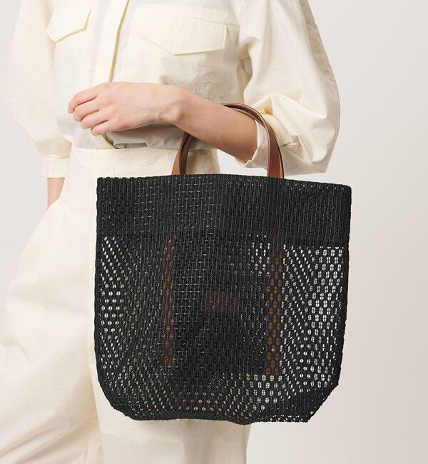 UNITED ARROWS「【一部別注】＜MARY AL TERNA＞GAP MESH トートバッグ」|トートバッグ|BLACK