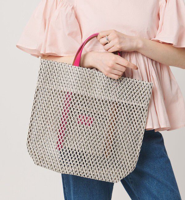 UNITED ARROWS「【一部別注】＜MARY AL TERNA＞GAP MESH トートバッグ」|トートバッグ|PINK