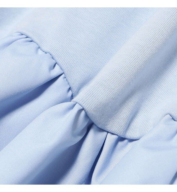 Ray BEAMS 「ティアード キリカエ Tシャツ　　26SS 通勤 通学 フリル 短丈 オンオフ対応 洗える スタイルアップ 」|Tシャツ・カットソー|
