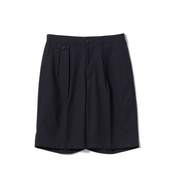 BEAMS「BEAMS PLUS｜2 Pleats Shorts Wool Tropical｜メンズ ショートパンツ ハーフパンツ｜ 通気性 涼感」|その他|