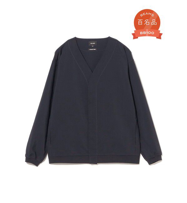BEAMS「BEAMS｜EVALET(R)  カーディガン｜ カーディガン｜吸水速乾 エバレット｜リラックスフィット」|カーディガン|NAVY
