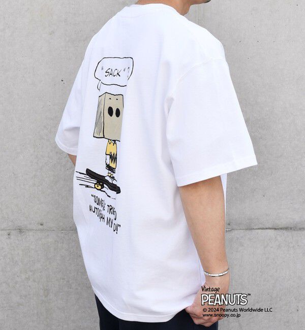 SHIPS any「SHIPS any: SNOOPY コラボ カルチャー グラフィック バック プリント Tシャツ◆」|Tシャツ・カットソー|
