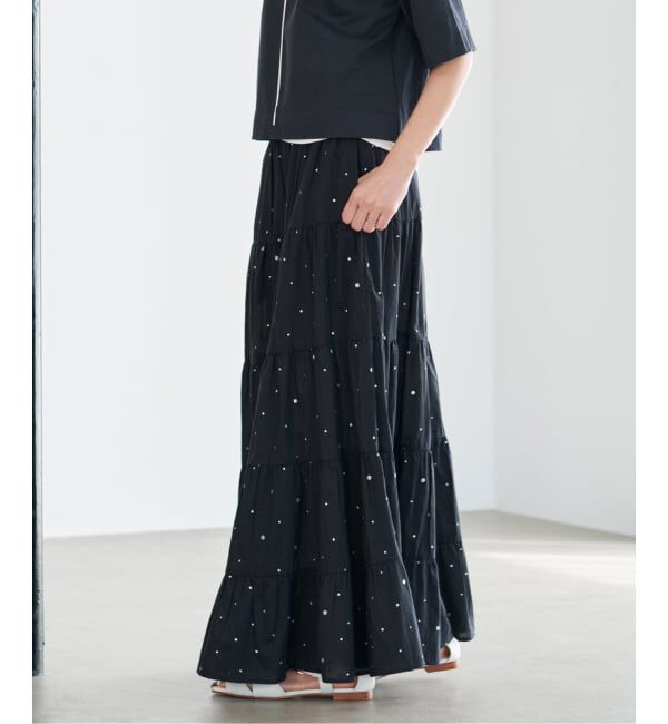 IENA「COUTURE D'ADAM/クチュールドアダム Tiered Skirt スカート 26SS-236」|スカート|