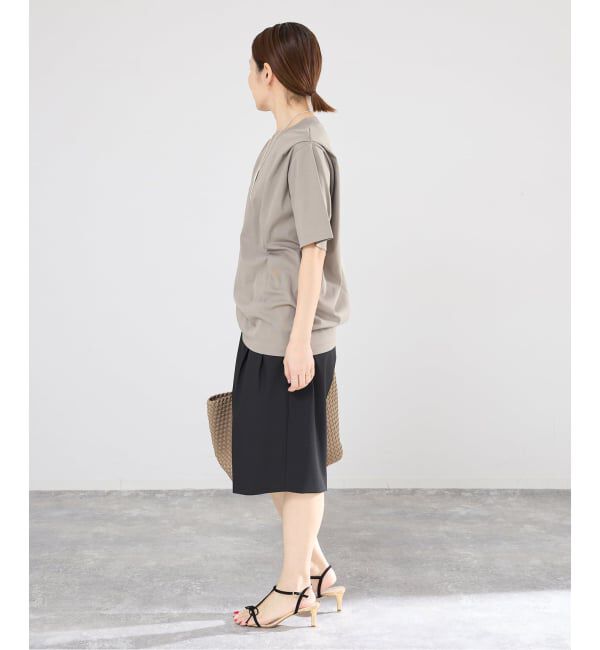 IENA「GGG/ジージージー CN PLEAT T Tシャツ 02-01-1868」|Tシャツ・カットソー|