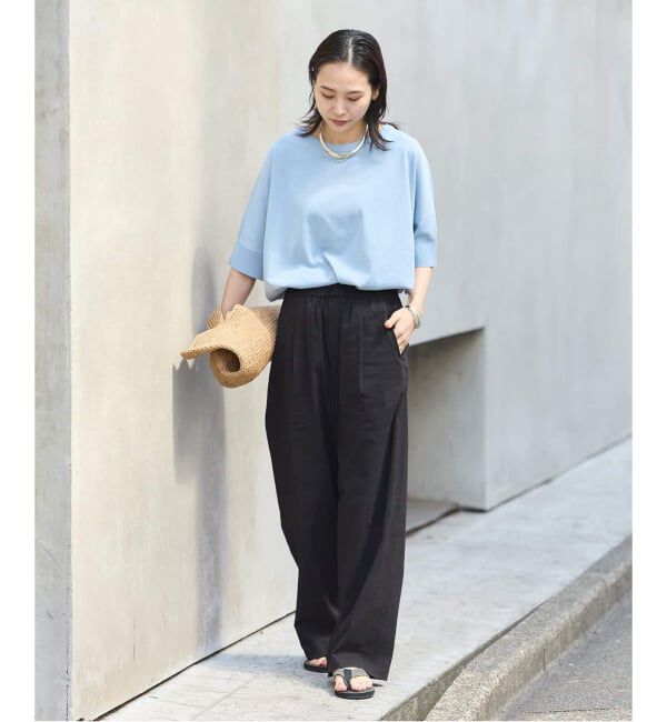 JOURNAL STANDARD「《追加2》ウォッシャブルコットンリネVISストレートパンツ」|その他|