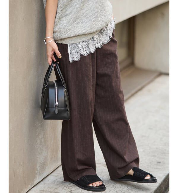 JOURNAL STANDARD「《追加2》ウォッシャブルコットンリネVISストレートパンツ」|その他|