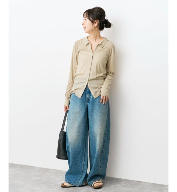 Spick and Span「《接触冷感》シアーシャツカットソー」|Tシャツ・カットソー|