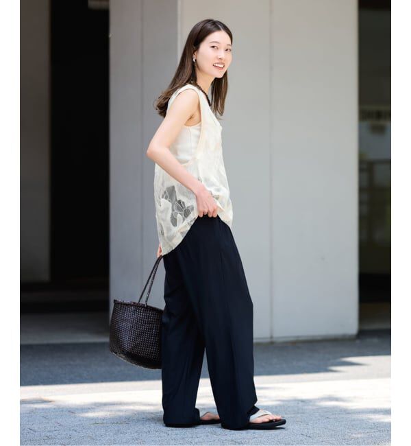 FRAMeWORK「≪追加予約≫ESTHE OVERSIZED SHEER LACE ベスト」|シャツ・ブラウス|