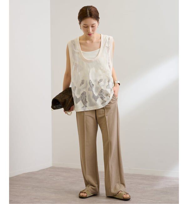 FRAMeWORK「≪追加予約≫ESTHE OVERSIZED SHEER LACE ベスト」|シャツ・ブラウス|