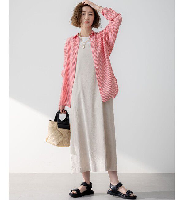 23区「LIBECO ベーシック シャツ」|シャツ・ブラウス|