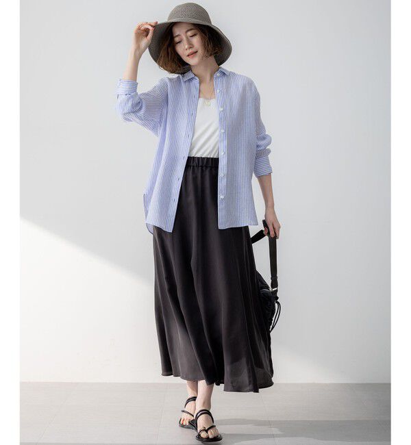 23区「LIBECO ベーシック シャツ」|シャツ・ブラウス|
