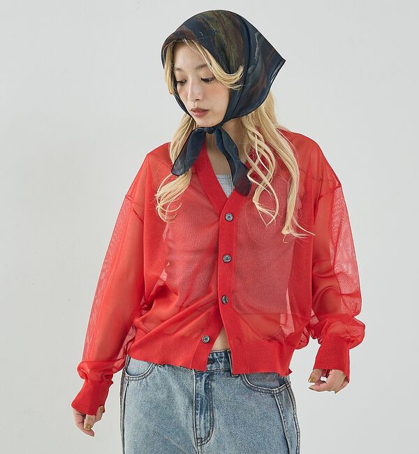 NOMINE「メロー シアー スカーフ」|バンダナ・スカーフ|