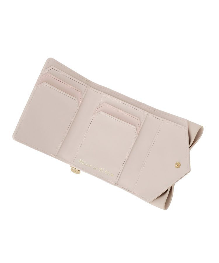 Maison de FLEUR「【予約】キルティングFリボンウォレット」|財布|