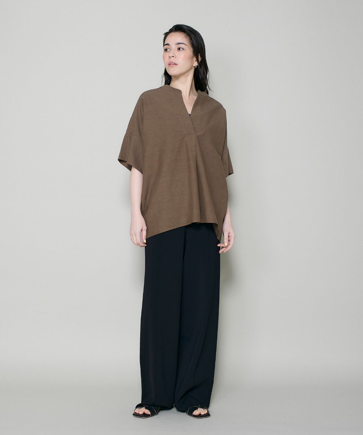 DAY by DAY it&rsquo;s international「リネンオーバーサイズスキッパーシャツ」|シャツ・ブラウス|