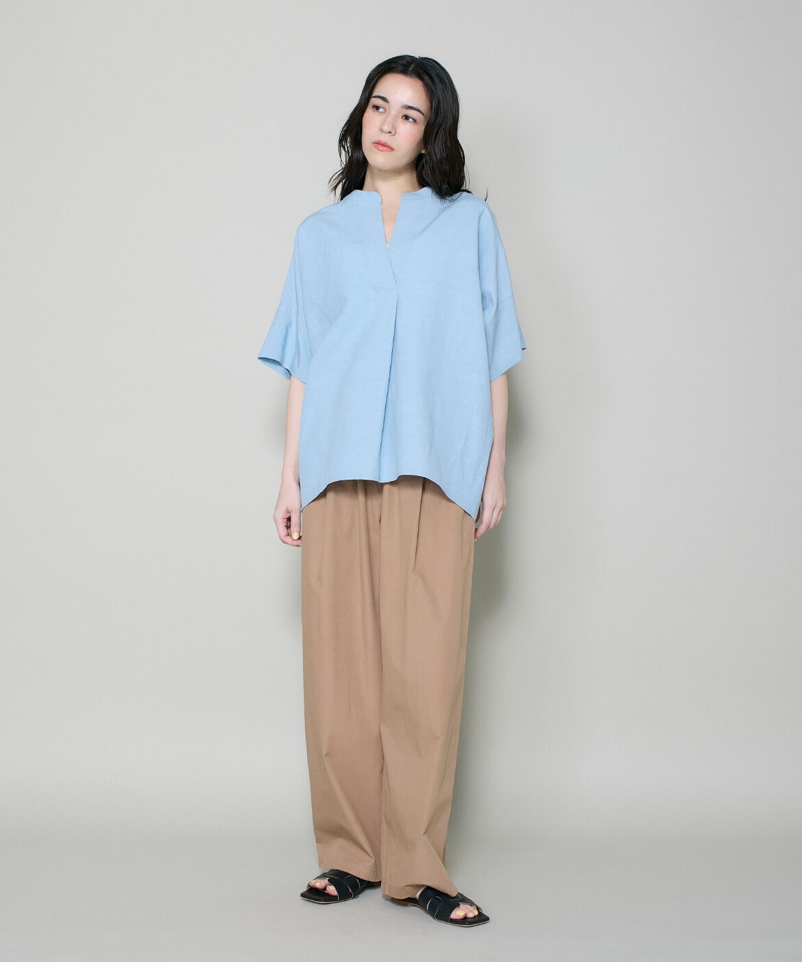 DAY by DAY it&rsquo;s international「リネンオーバーサイズスキッパーシャツ」|シャツ・ブラウス|