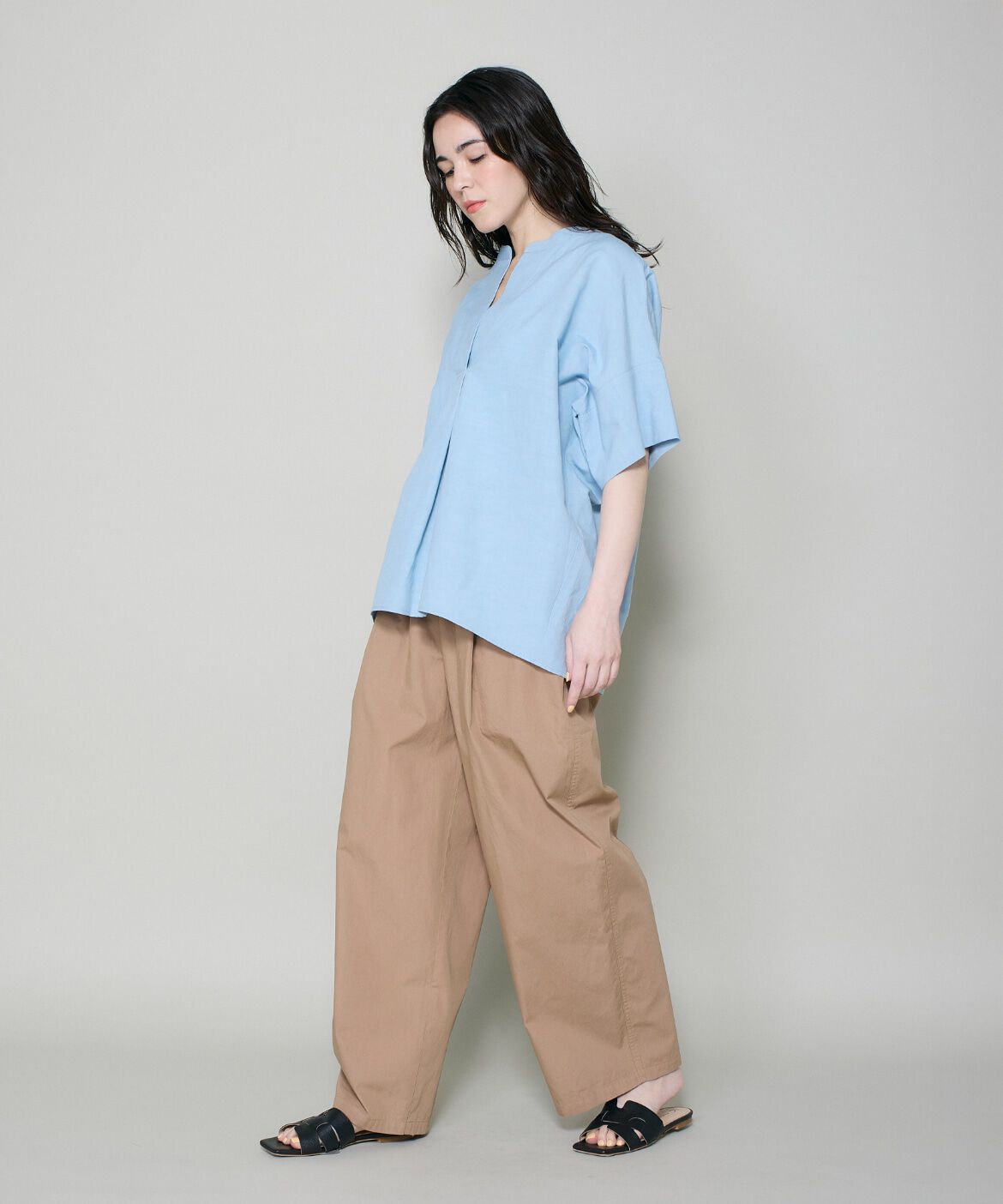 DAY by DAY it&rsquo;s international「リネンオーバーサイズスキッパーシャツ」|シャツ・ブラウス|