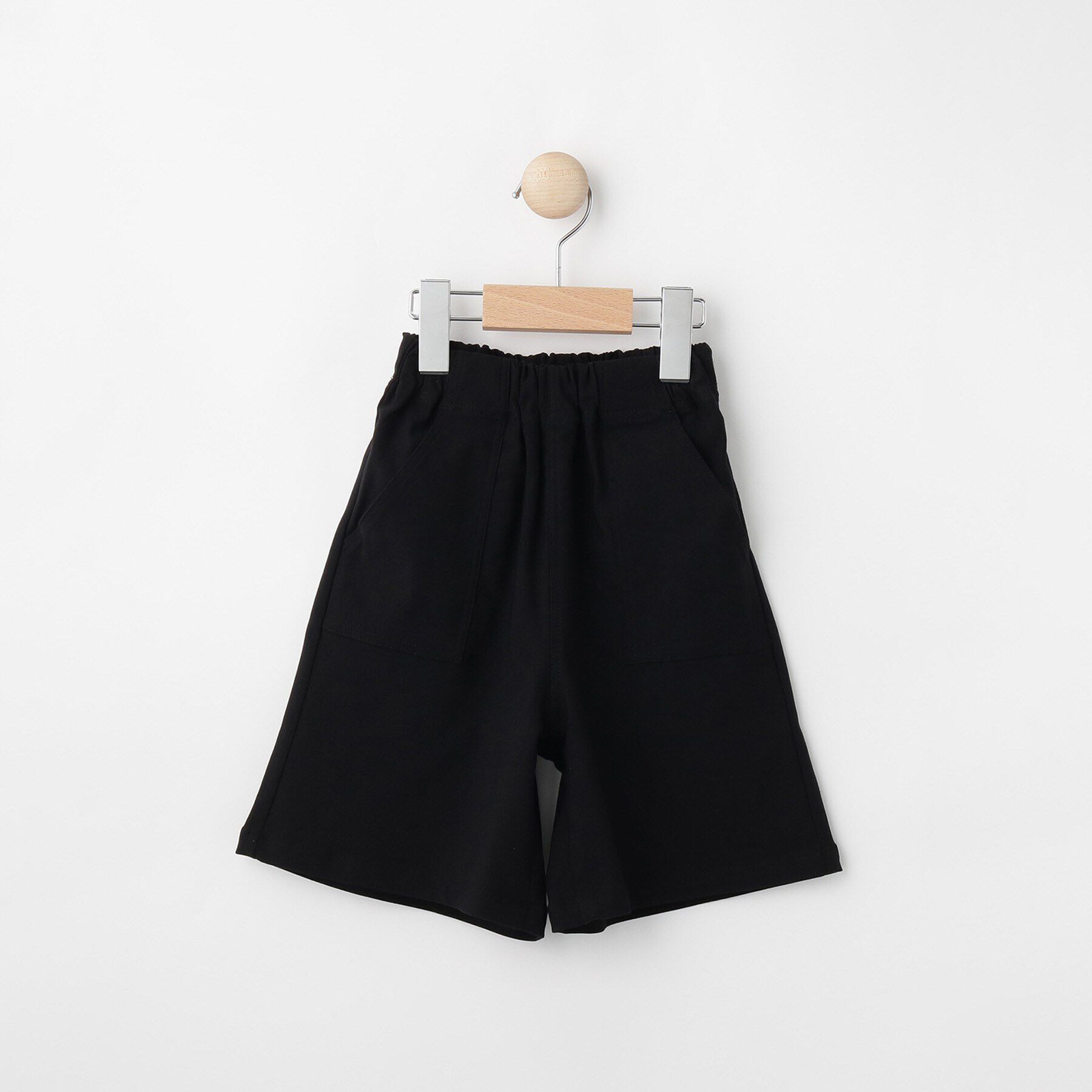SHOO･LA･RUE「【100-150cm】ストレッチハーフパンツ」|その他|ブラック(019)