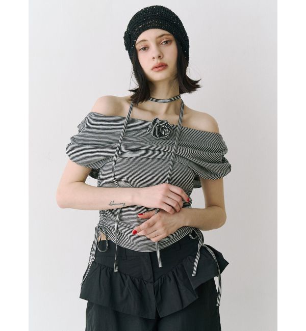 jouetie「パターンオフショルトップス」|Tシャツ・カットソー|