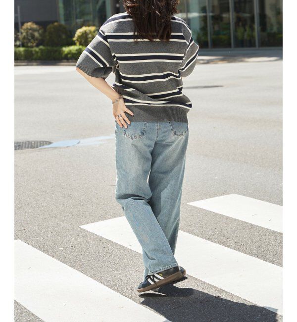 VENCE share style「シャツ襟 半袖ポロニット」|シャツ・ブラウス|