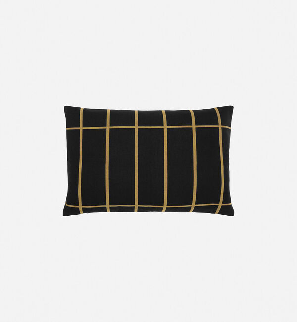 Marimekko「Tiiliskivi クッションカバー 40x60cm」|クッション・クッションカバー|ブラック&times;ゴールド
