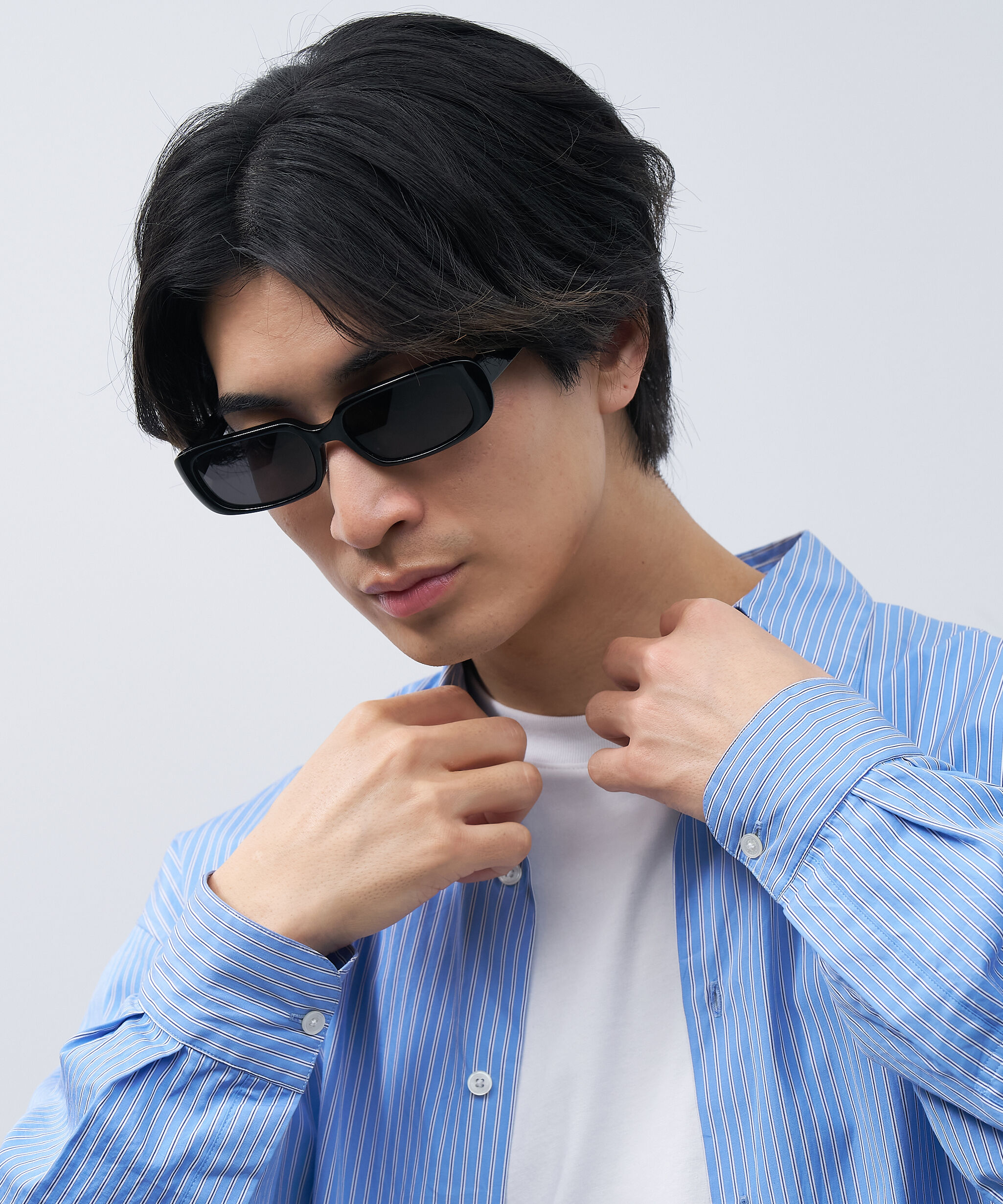  「スクエア型 サングラス｜Y2K スタイリッシュ ユニセックス 小顔 おしゃれ 横長」|サングラス|