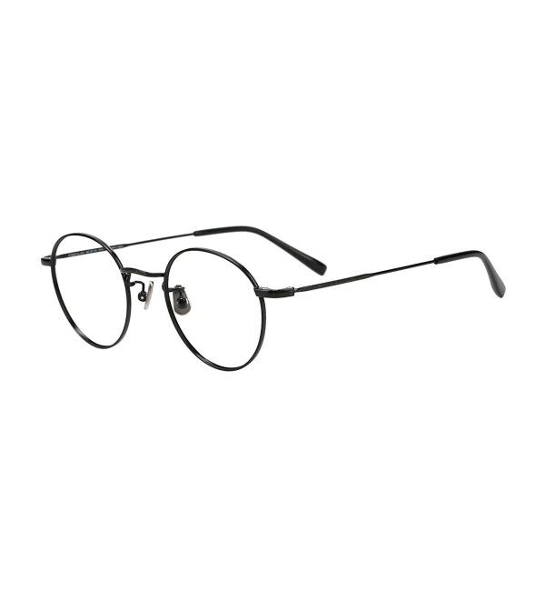  「Zoff｜丸型 メガネ｜高級感 チタン｜Made in JAPAN （メイドインジャパン） レンズ交換券付」|メガネ|