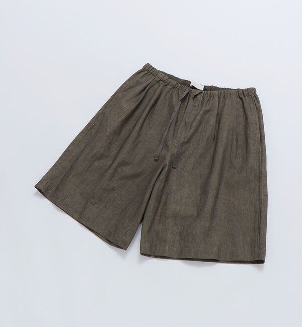 SHIPS「AMOMENTO: LINEN DRAWSTRING SHORTS」|チノ|