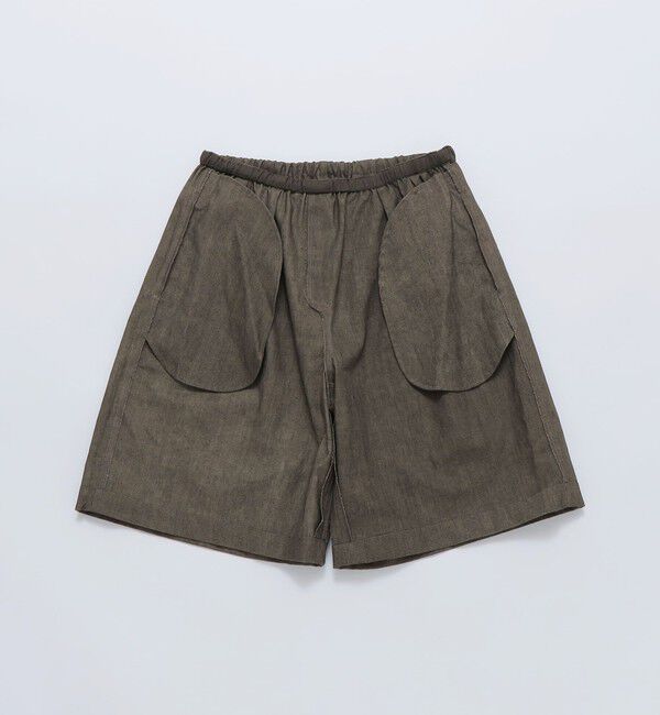 SHIPS「AMOMENTO: LINEN DRAWSTRING SHORTS」|チノ|