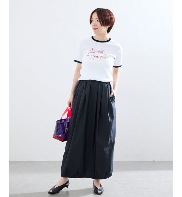 IENA「Girls Department club DOUBLE BIND PRINT Tシャツ GDC26A-003」|Tシャツ・カットソー|