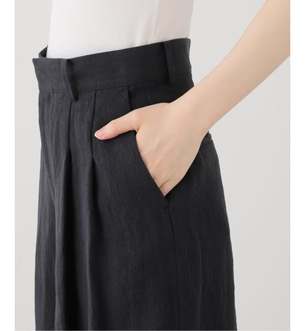 journal standard L'essage「《セットアップ可》トリプルリネンキュロットパンツ」|スラックス|