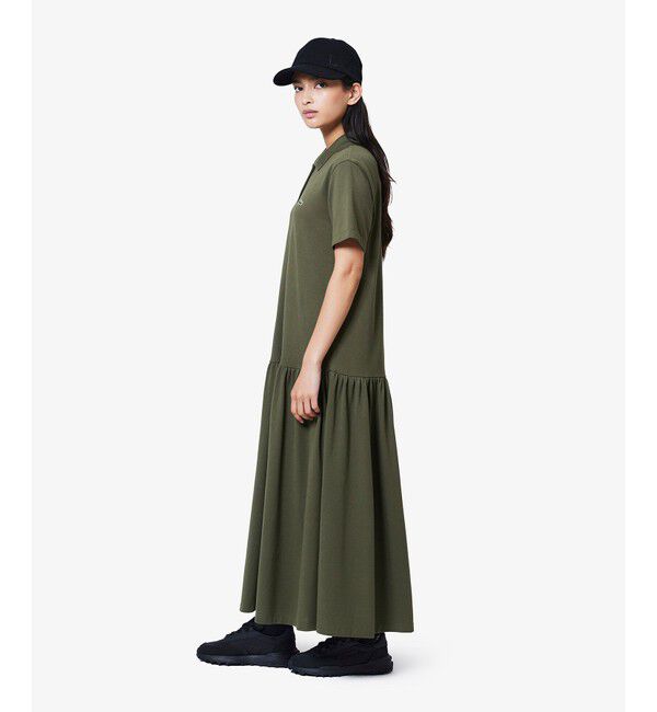 LACOSTE「ローウエストポロドレス マキシ丈ワンピース」|ワンピース|